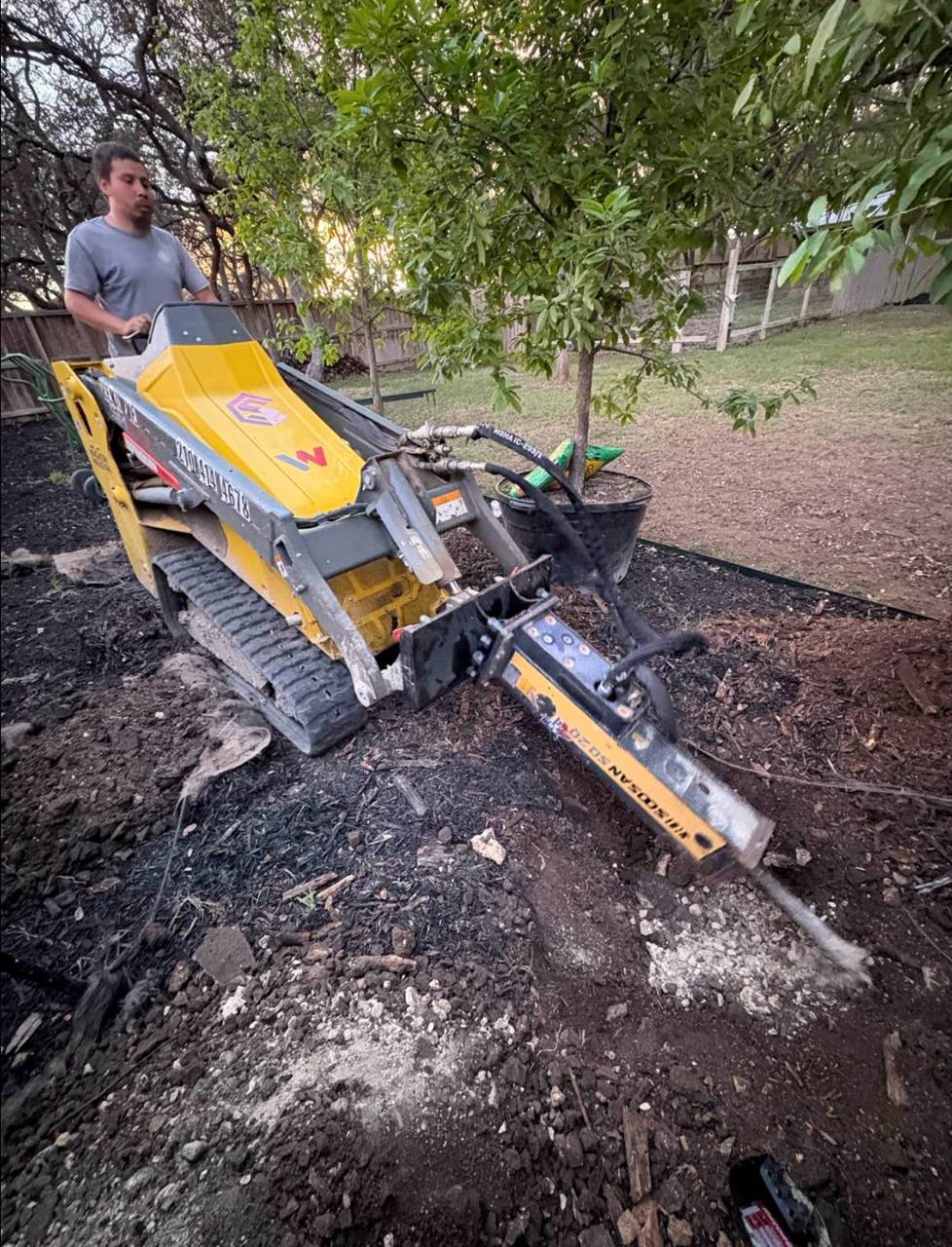 Augering through Hill Country rock